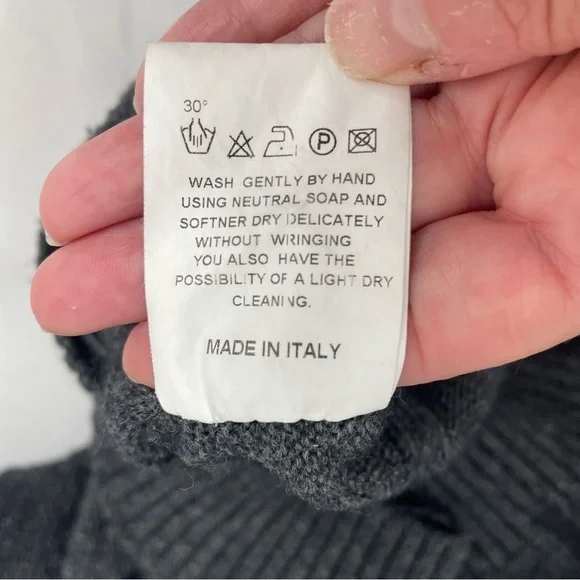 MC Bellwood Merino Wool/Cashmere/Angora Bkend Sweater Mens XL Made in Italy